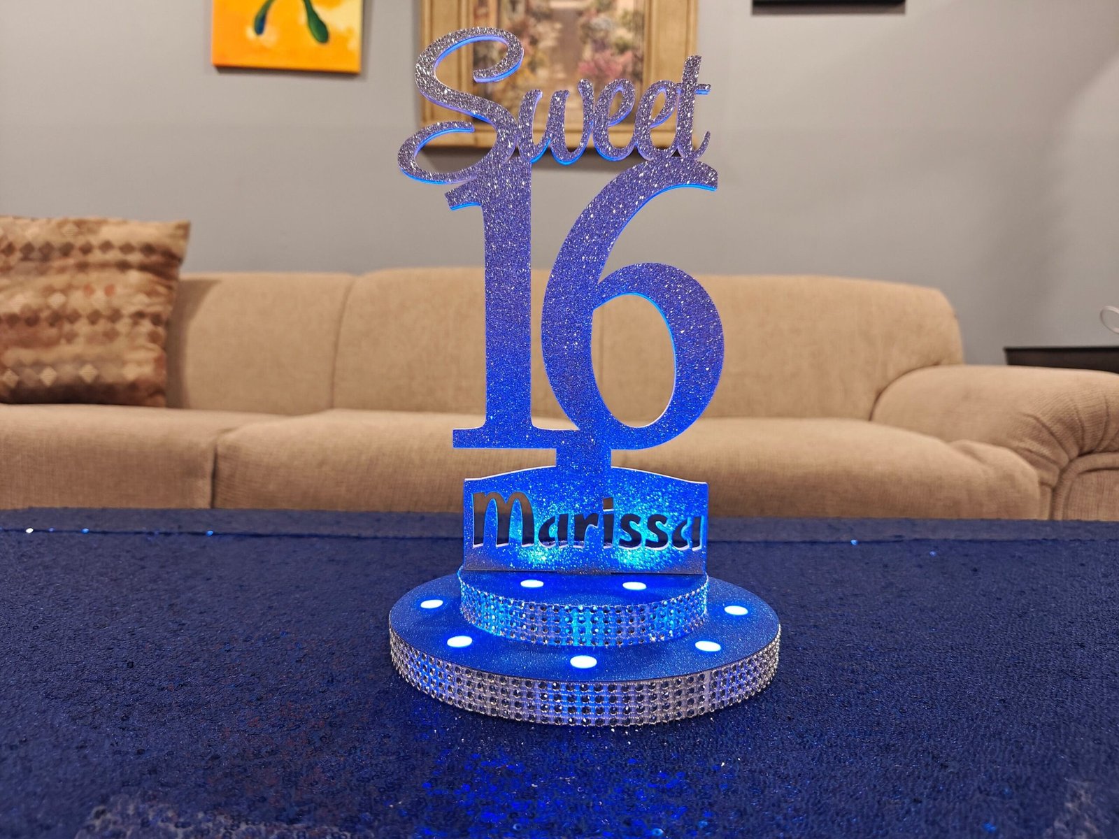 LED Centerpiece Cake Topper for Sweet 16 - Image 7