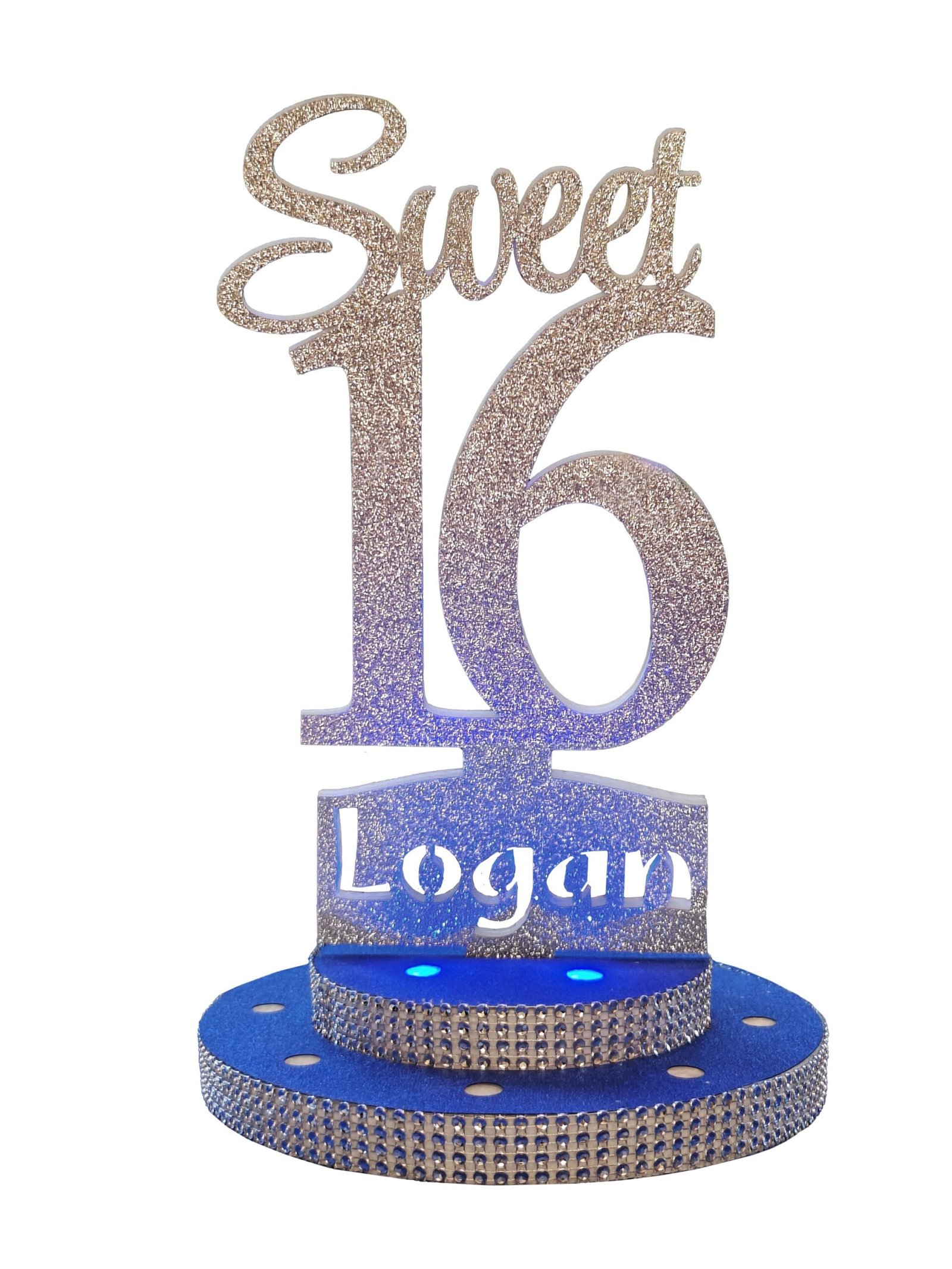LED Centerpiece Cake Topper for Sweet 16 - Image 5