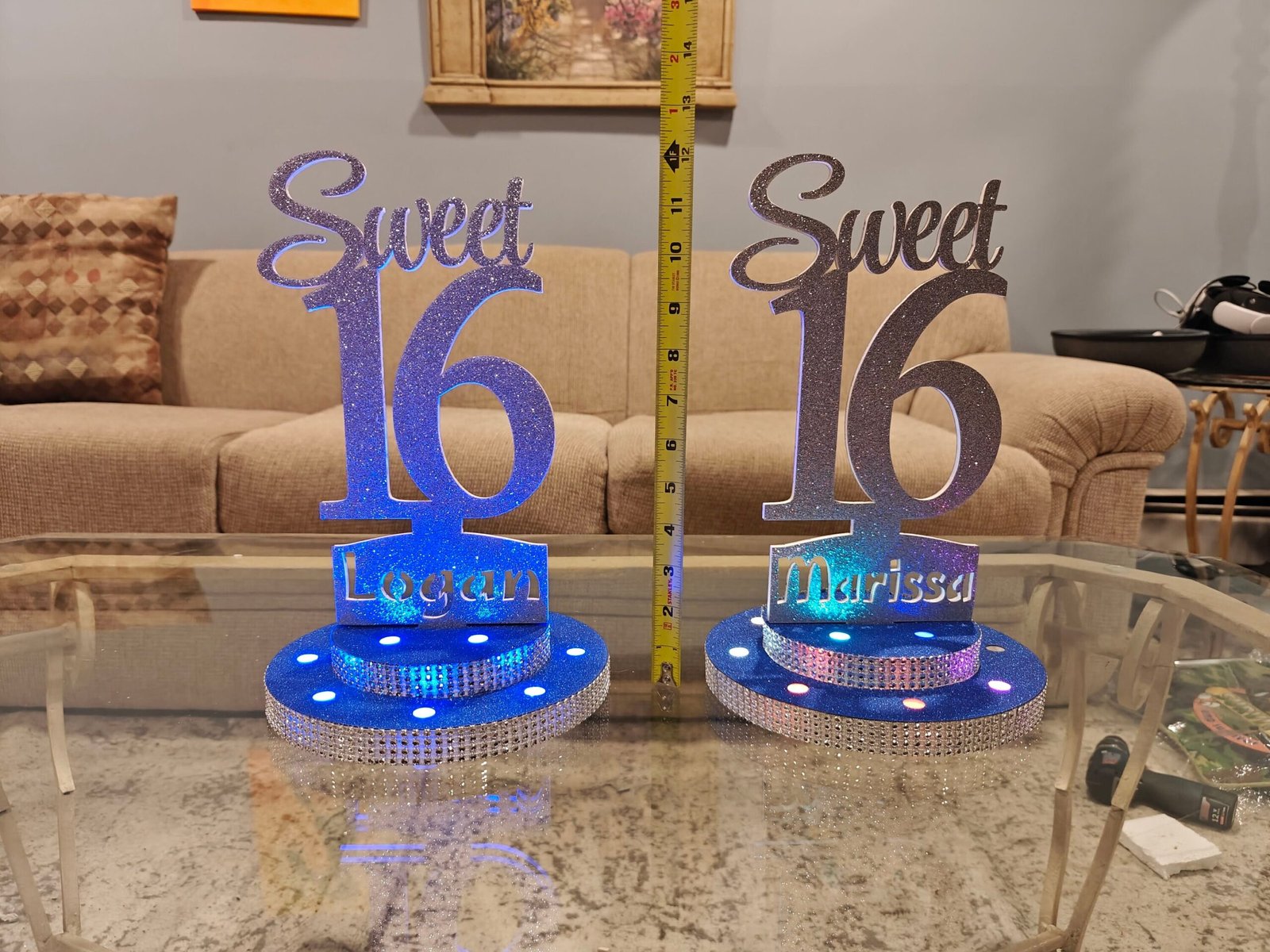 LED Centerpiece Cake Topper for Sweet 16 - Image 6