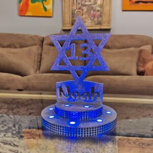 LED Centerpiece Cake Topper for Mitvah