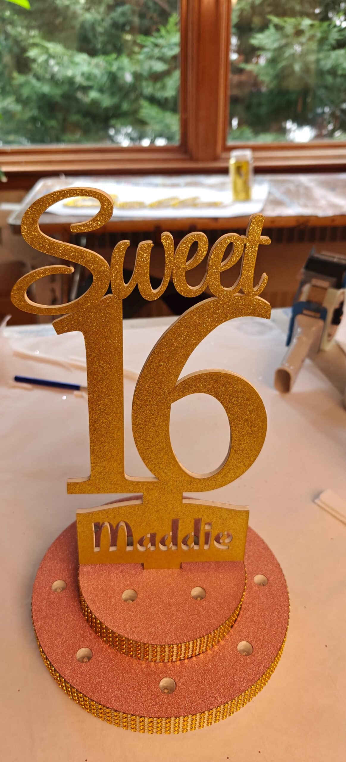 LED Centerpiece Cake Topper for Sweet 16 - Image 4